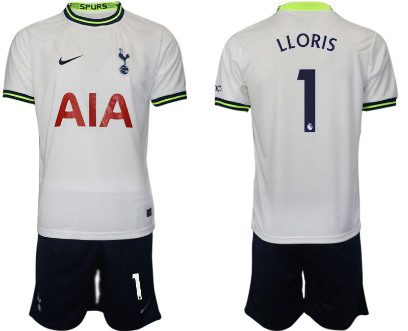 Men 2022-2023 Club Tottenham Hotspur home white #1 Soccer Jersey